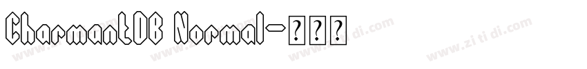 CharmantDB Normal字体转换